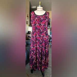 Plus SZ Calvin Klein Maxi Poly-Spandex Stretch Dress